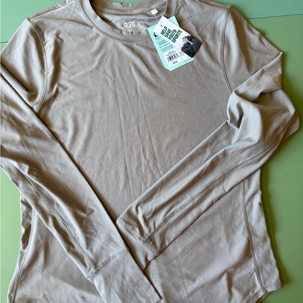 DSG Women's Beige Long Sleeve Top
